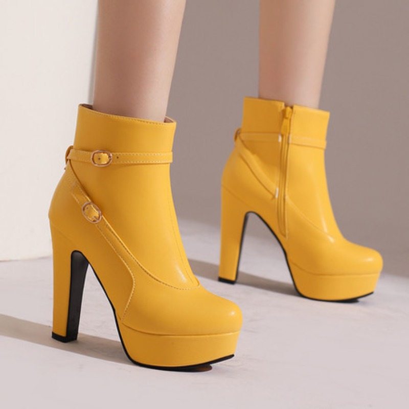 ファッショナブルなプラットフォームブーツ、女性用セクシーリベ - Ethnic Modern Fashion のレビューと価格